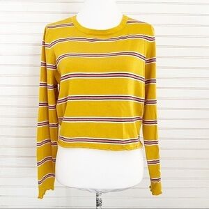 Yellow Striped long Sleeve Size Large